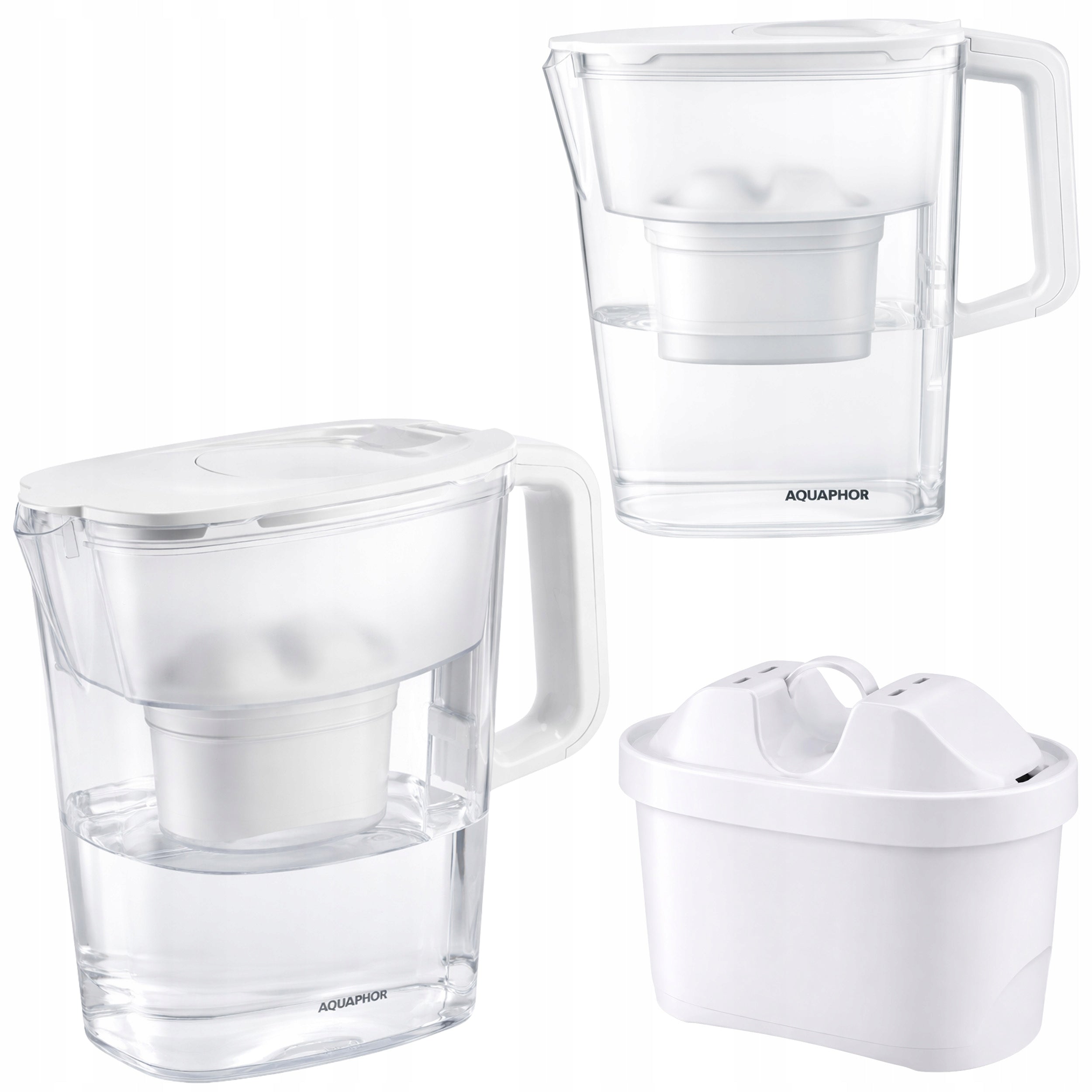 FILTER JUG AQUAPHOR COMPACT 2,4 L WITH CARTRIDGE WHITE