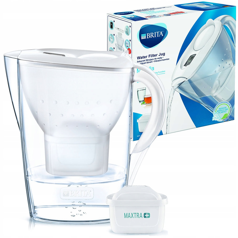 FILTER JUG BRITA MARELLA 2,4 L WHITE FILTERED WATER