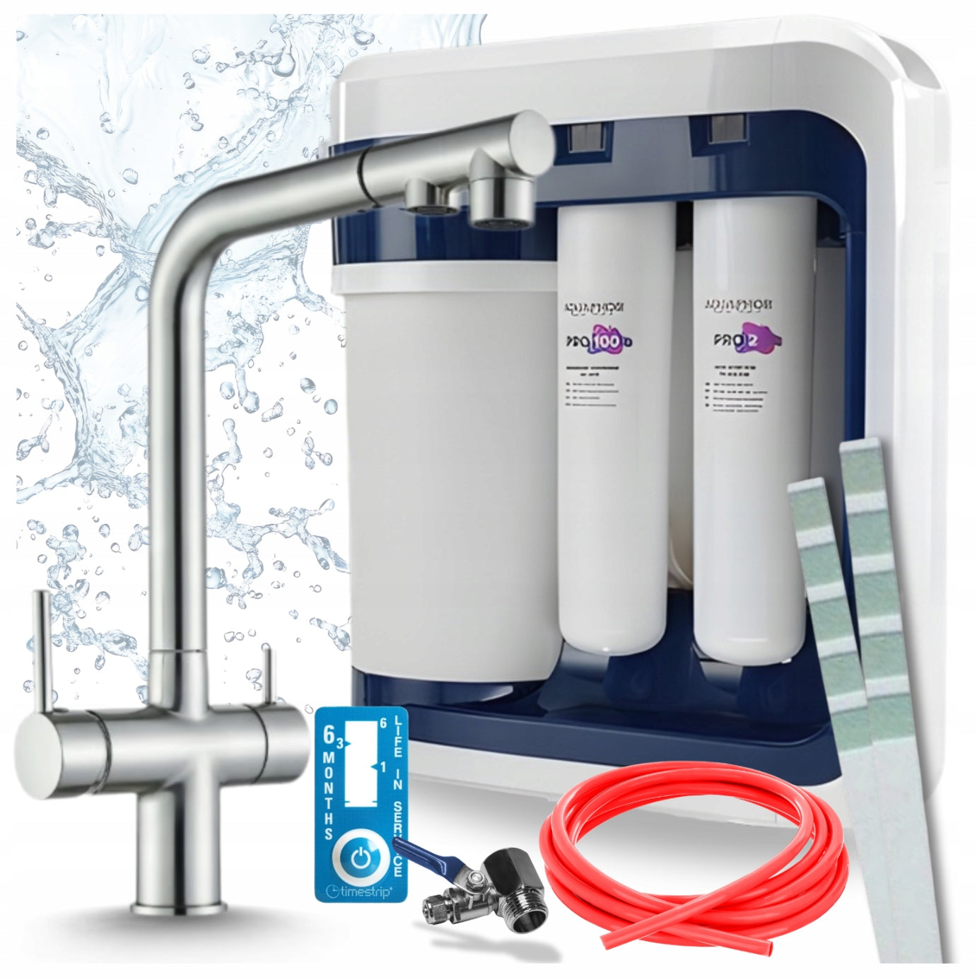 FILTER UNDER SINK AQUAPHOR RO-202S PRO REVERSE OSMOSIS AND KITCHEN FAUCET