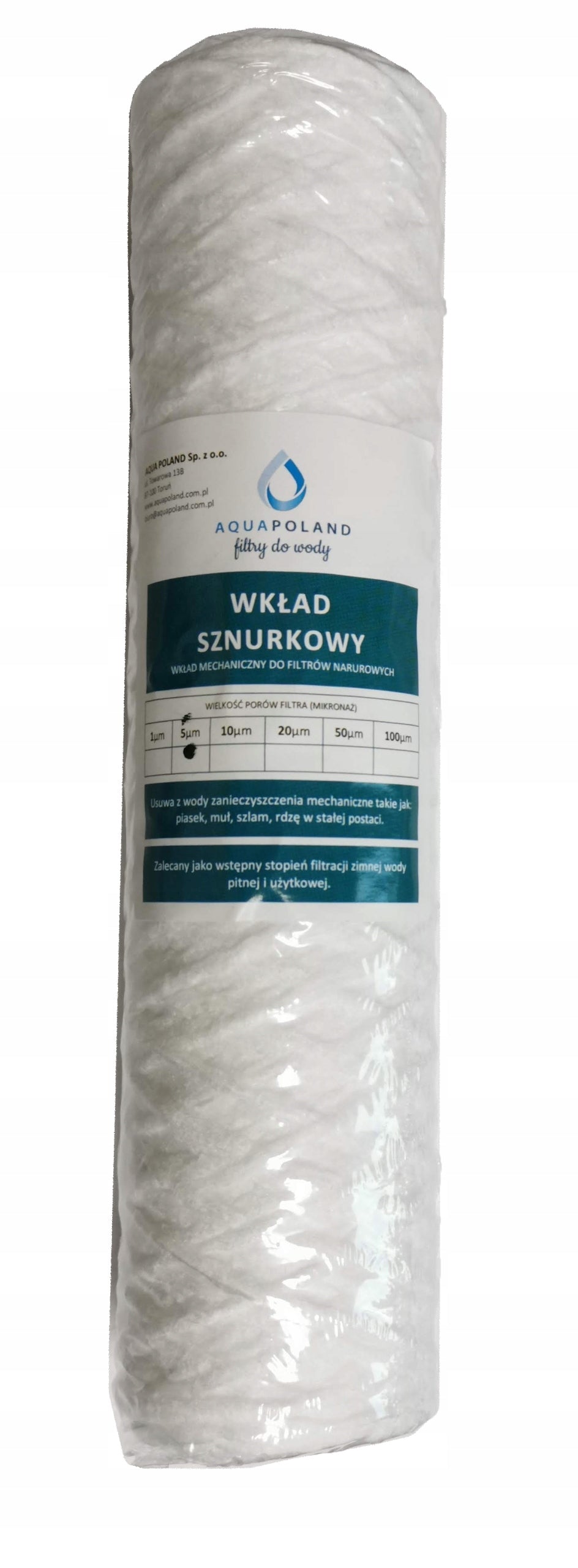 FILTER WATER CARTRIDGE 10'' PP STRING 5 MIC.