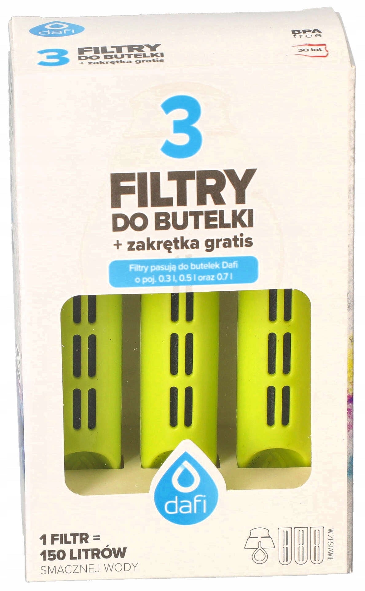 FILTERS FOR BOTTLE DAFI SOFT AND SOLID 3 PCS LIME + CAP Brand Dafi