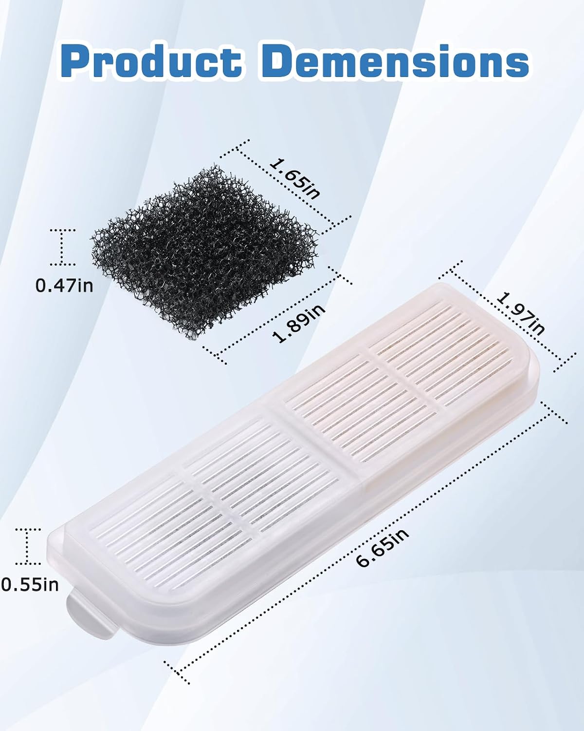 FILTERS FOR PETBANK CAT FOUNTAIN – 6 FILTERS + 6 SPONGES Manufacturer code 4048535802474