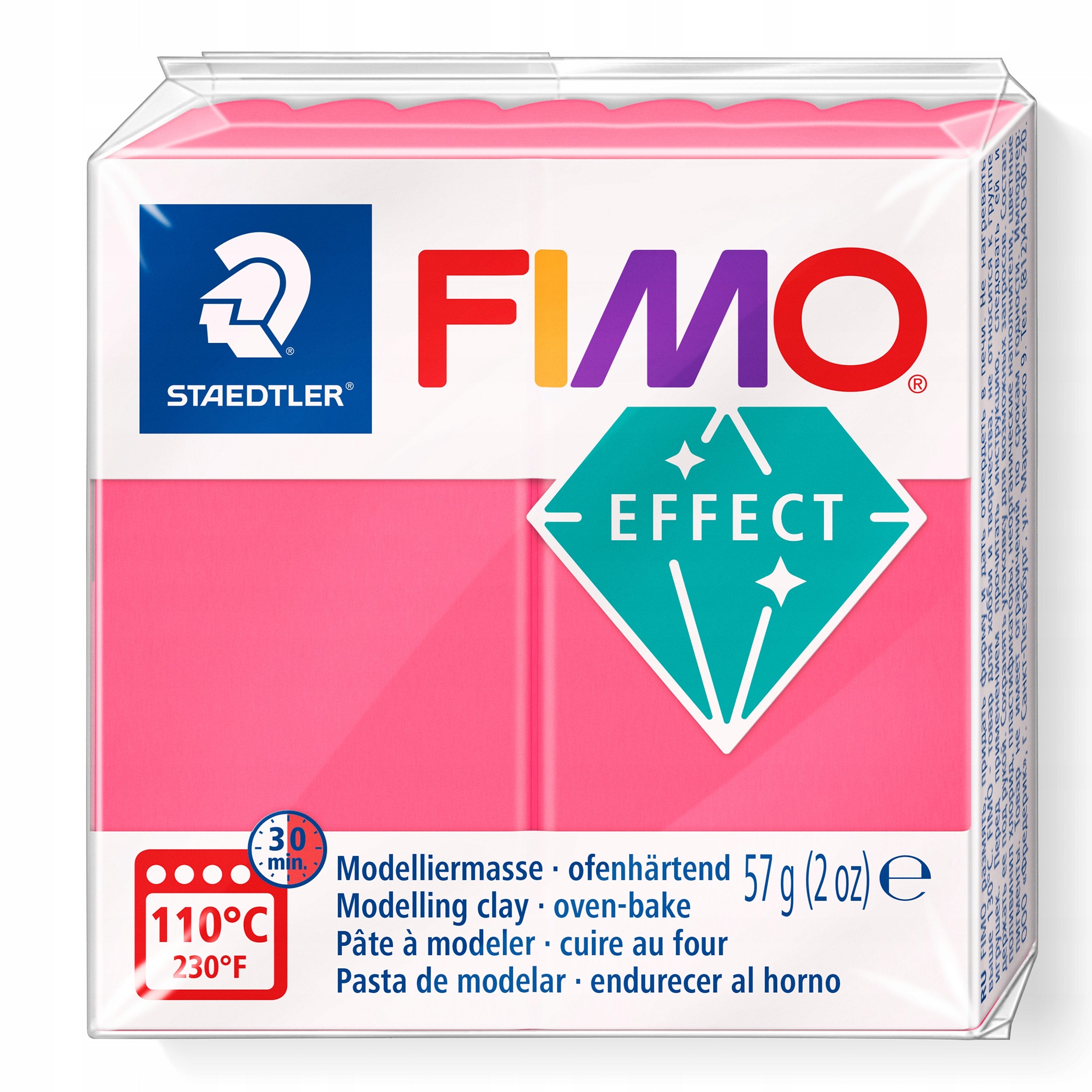 Modellierung Fimo-Effekt Trans. bearbeiten 56g. Rot 