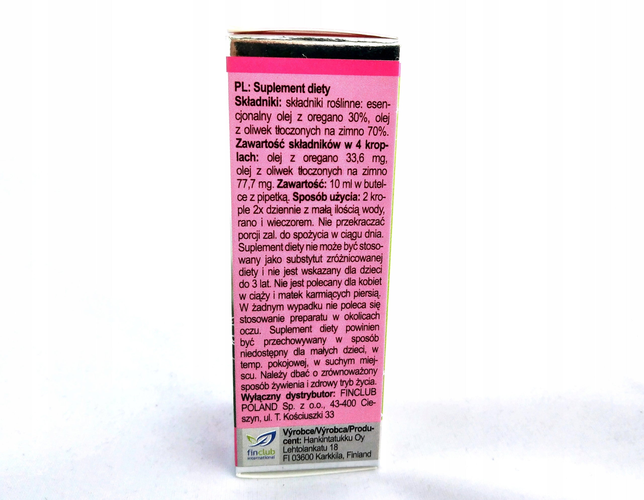 FIN CANDIMIS 10ML FINCLUB oregano oil Carvacrol 80% Resistance Manufacturer code 300117
