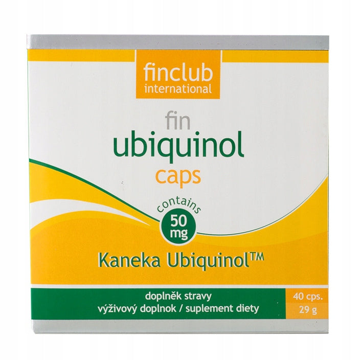 FIN UBIQUINOL KANEKA FINCLUB coenzyme Q10 capsules 29 g 40 pcs. Expiration date at least six months from the date of purchase