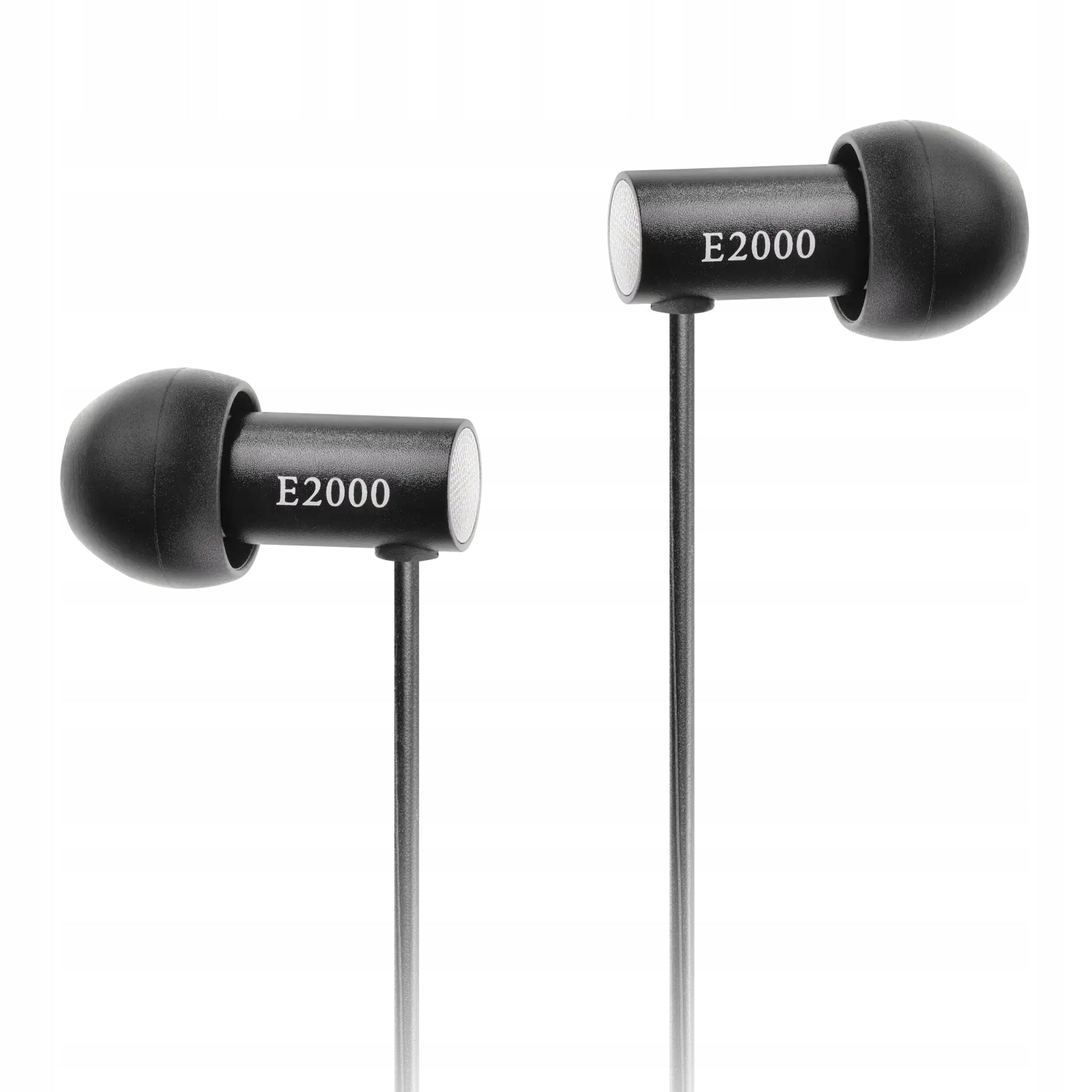FINAL AUDIO E2000 WIRED IN-EAR HEADPHONES ALUMINIUM 16 Ohm BLACK