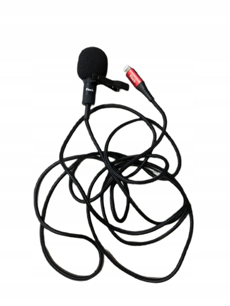 FINCH TIE MICROPHONE WITH LIGHTNING CONNECTOR FOR IPHONE PHONES