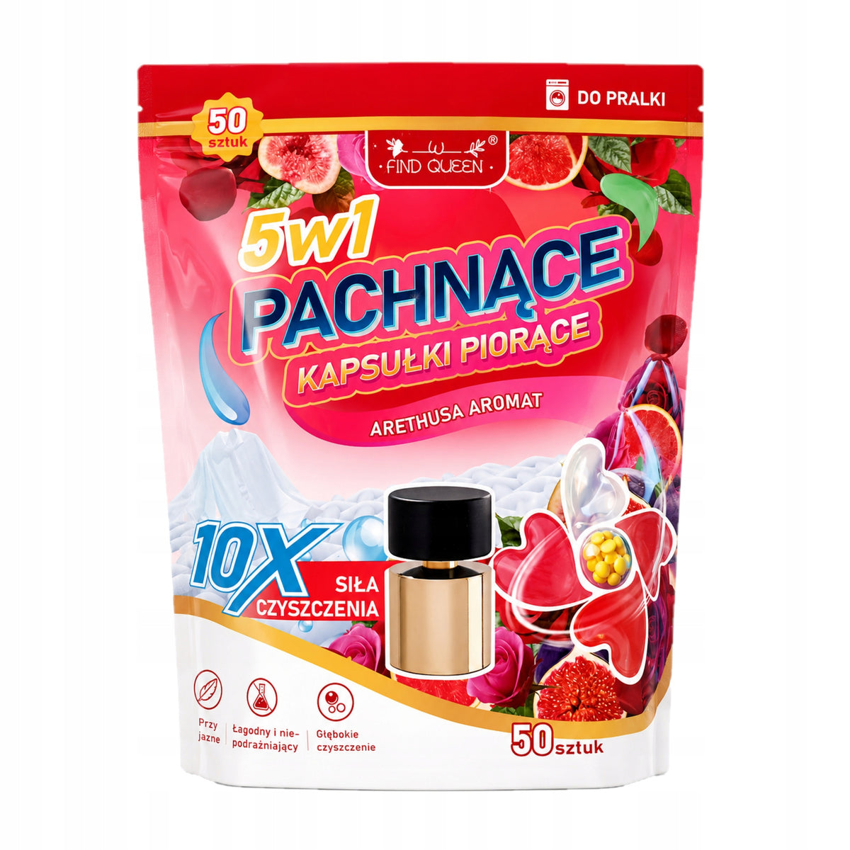 FIND QUEEN 5in1 PERFUMED WASHING CAPSULES – ARETHUSA AROMA 50 PCS.