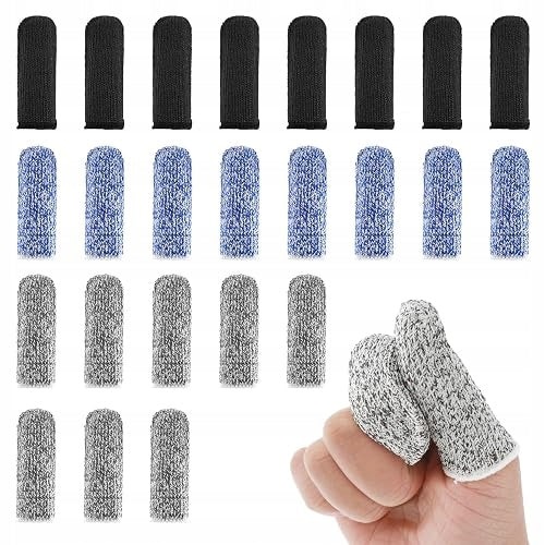 FINGER PROTECTORS BREATHABLE FABRIC FOR CUTTING GARDEN 24 PCS.