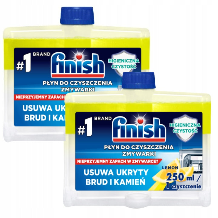 FINISH D/CLEAN DISHWASHER 2*250ML LEMON