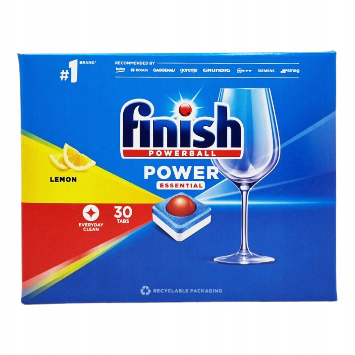 FINISH DISHWASHER TABLETS A30 POWERBALL POWER ESSENTIAL LEMON Packaging status original