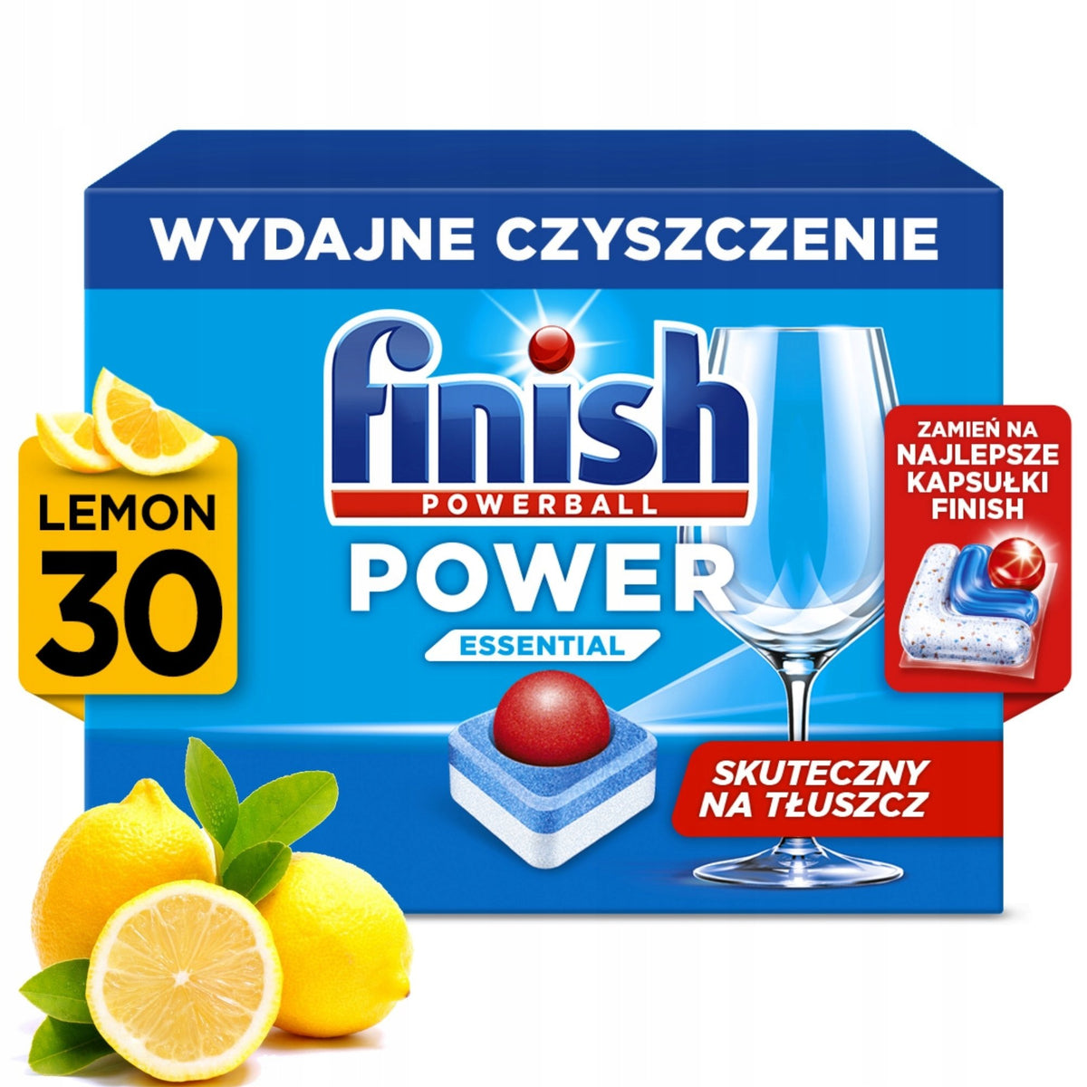 FINISH DISHWASHER TABLETS A30 POWERBALL POWER ESSENTIAL LEMON