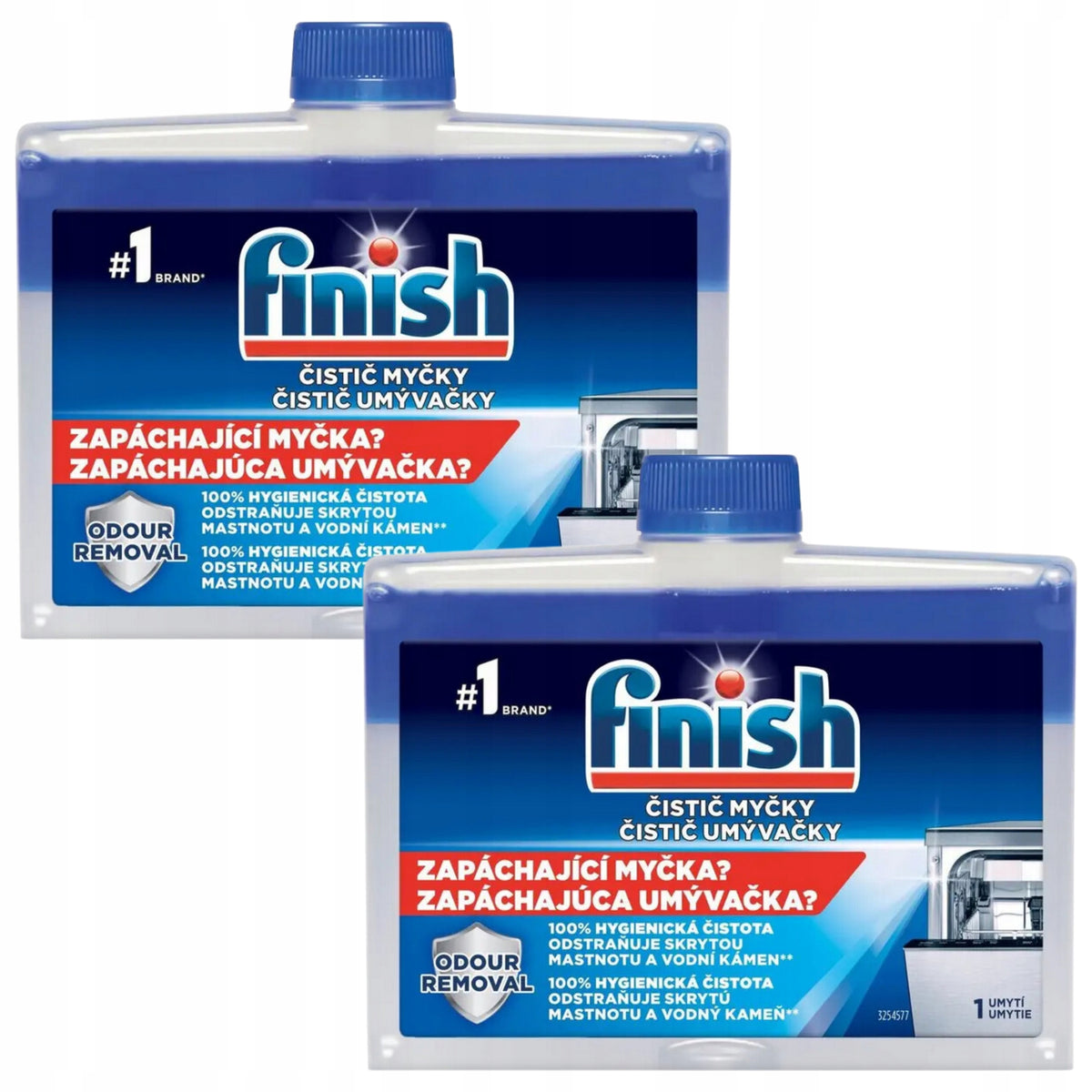 FINISH Dishwasher Cleaner 250ml x2
