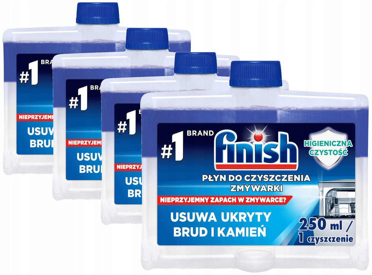FINISH Dishwasher Cleaner Regular Set of 4 x 250 ml