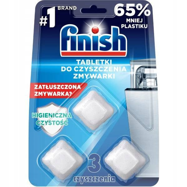 FINISH Dishwasher Cleaning Tablets, 3 Pack