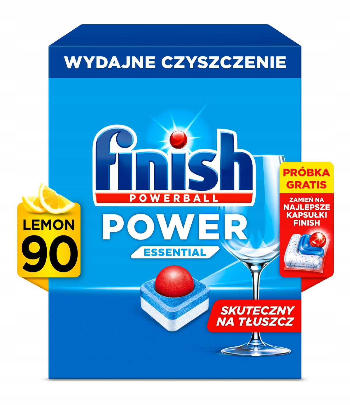 FINISH Dishwasher Tablet Set Power Essential 180 Lemon Scent Brand Finish