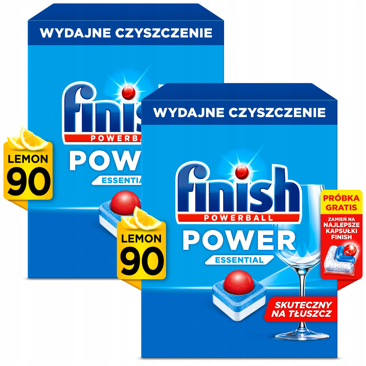 FINISH Dishwasher Tablet Set Power Essential 180 Lemon Scent