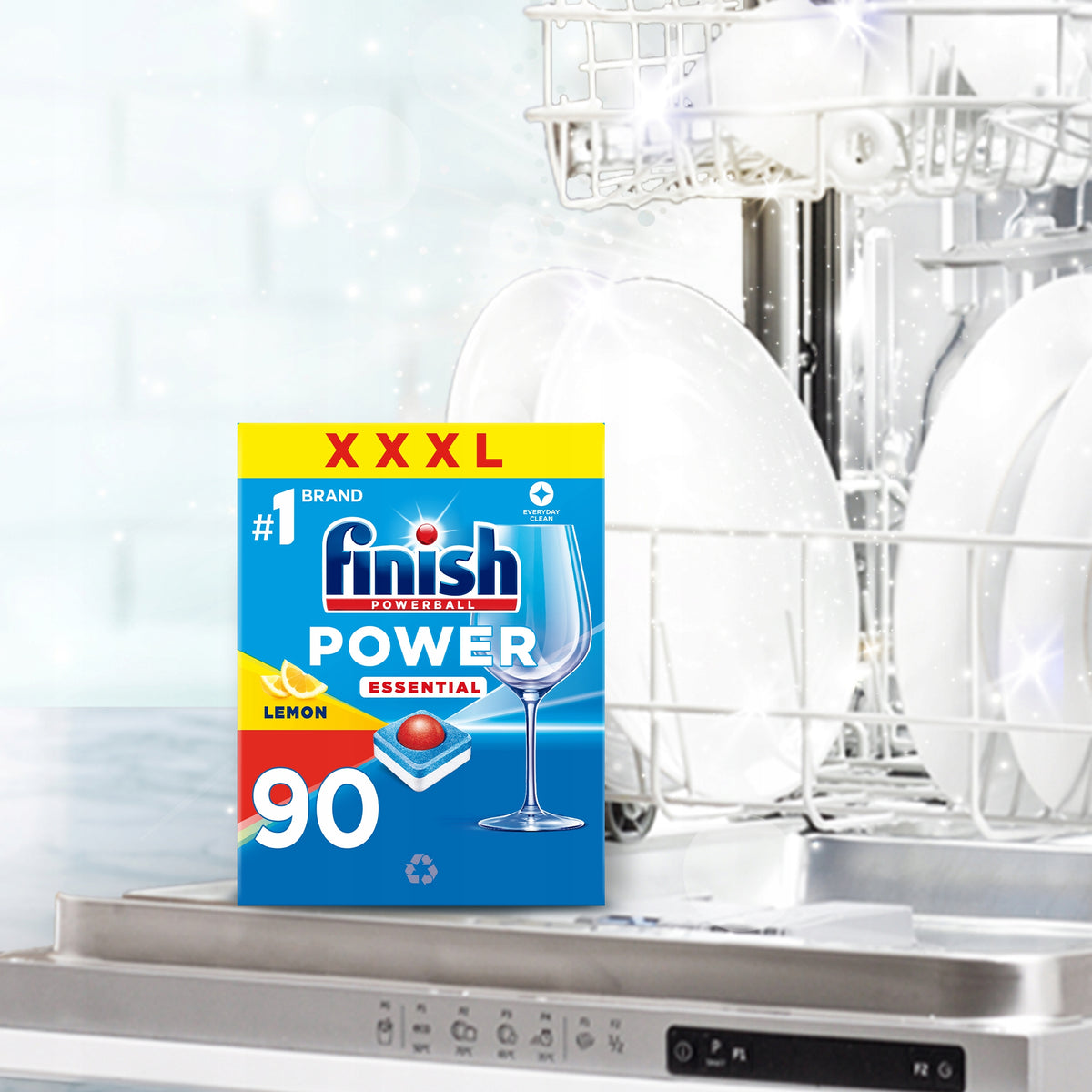 FINISH Dishwasher Tablets Power Essential 90x2=180 Tablets Lemon EAN (GTIN) 5903818556224