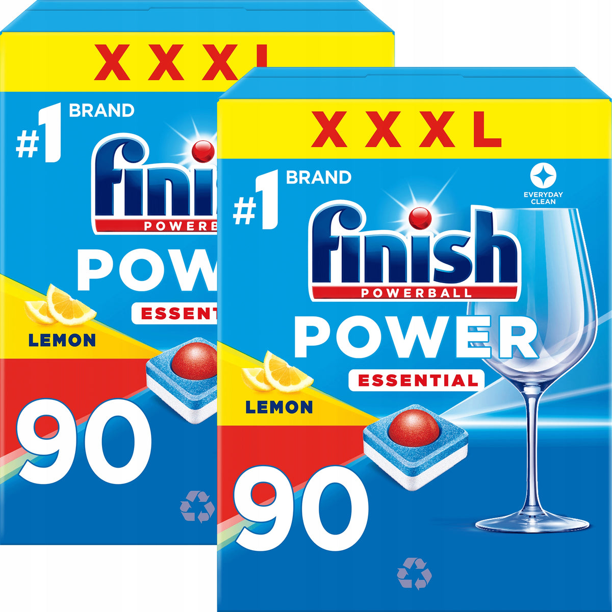 FINISH Dishwasher Tablets Power Essential 90x2=180 Tablets Lemon