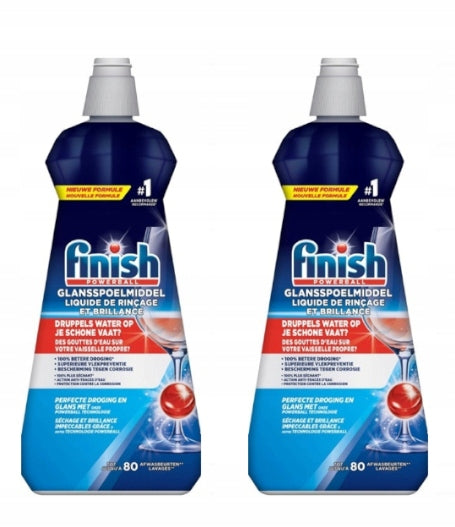 FINISH GERMAN RINSE AID FOR DISHWASHERS 2x400ml DE