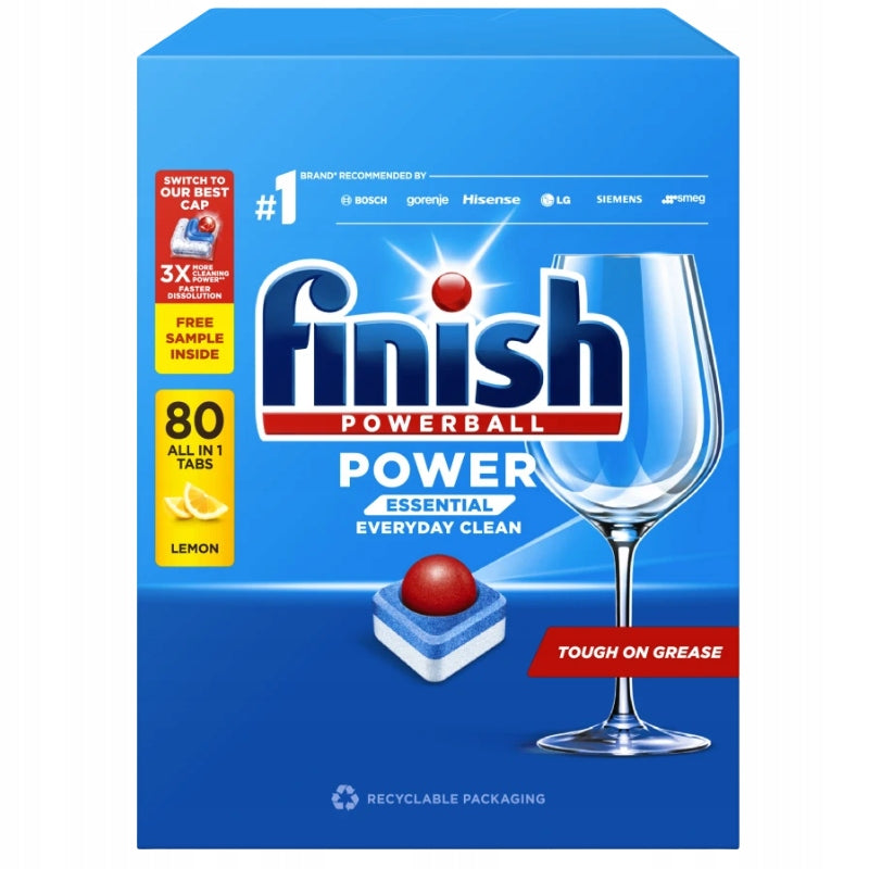 FINISH POWER ESSENTIAL LEMON 80 TABLETS