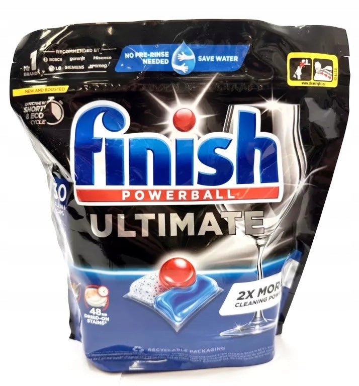 FINISH POWERBALL ULTIMATE 30 PCS DISHWASHER CAPSULES