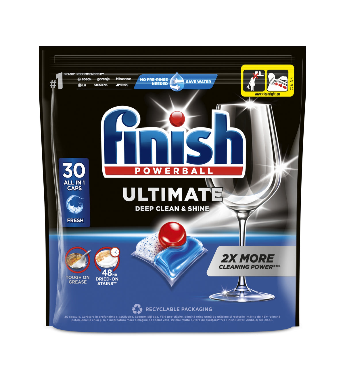 FINISH POWERBALL ULTIMATE DEEP CLEAN 30 capsules