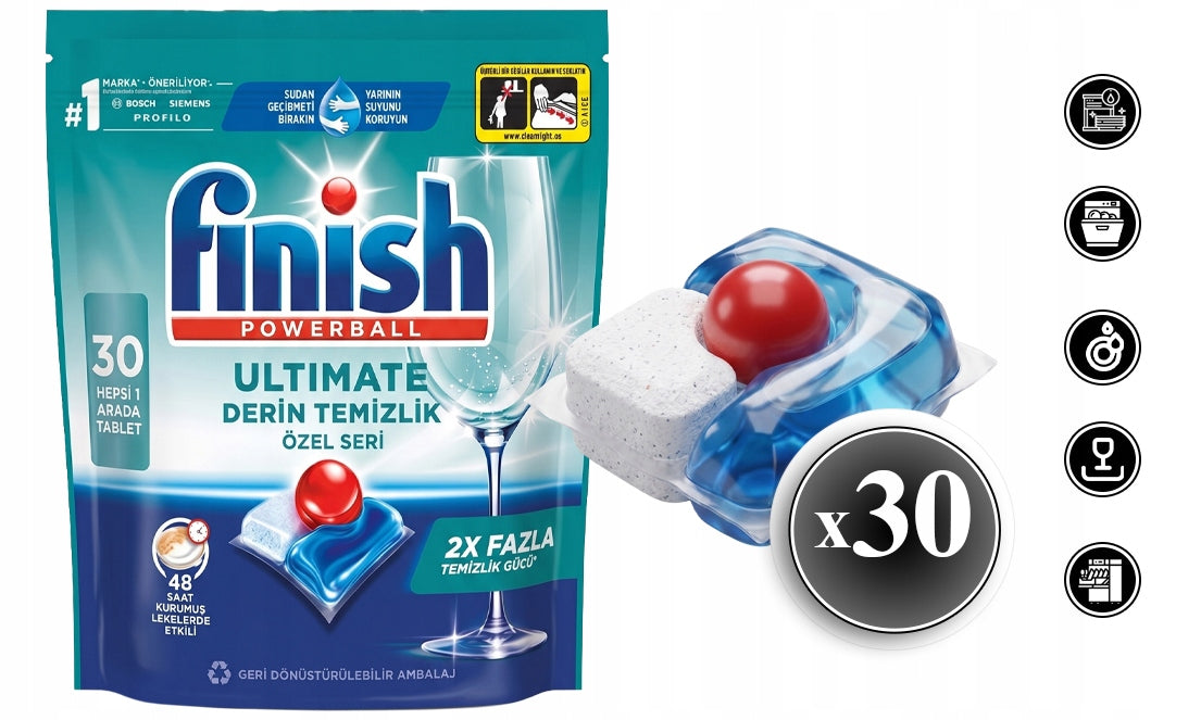 FINISH POWERBALL ULTIMATE POWERBALL DISHWASHER CAPSULES - 30 PIECES Trade name other