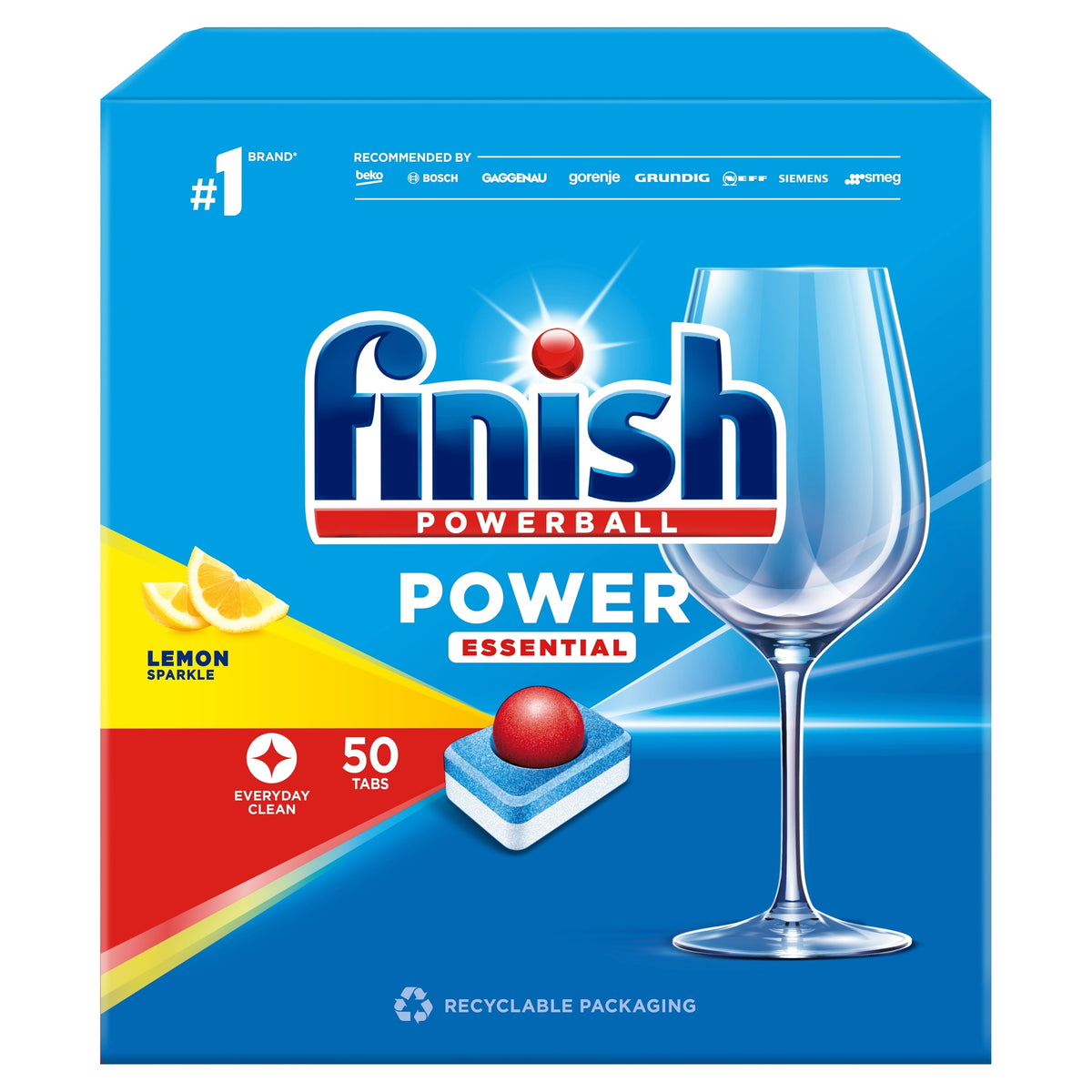 FINISH Power Essential Dishwasher Tablets 50pcs Lemon Manufacturer code Power Essential