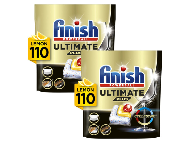 FINISH Powerball Ultimate Plus All in 1 2 x 110 Dishwasher Capsules