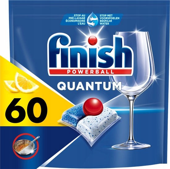 FINISH Quantum LEMON Dishwasher Capsules 60pcs