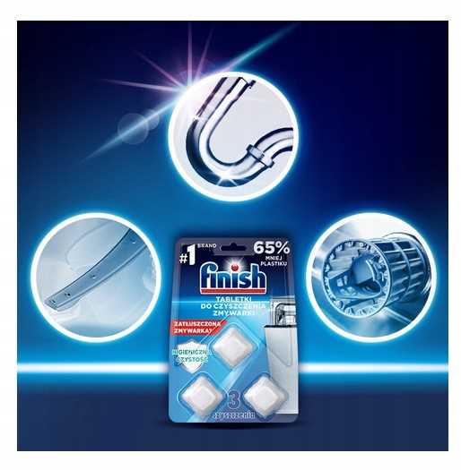 FINISH REGULAR Dishwasher Cleaning Tablets 3pcs Cleaning Capsules Brand Finish