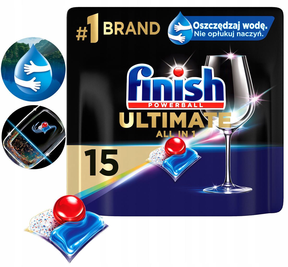 FINISH Regular capsules Ultimate All-In-1 15 Pcs