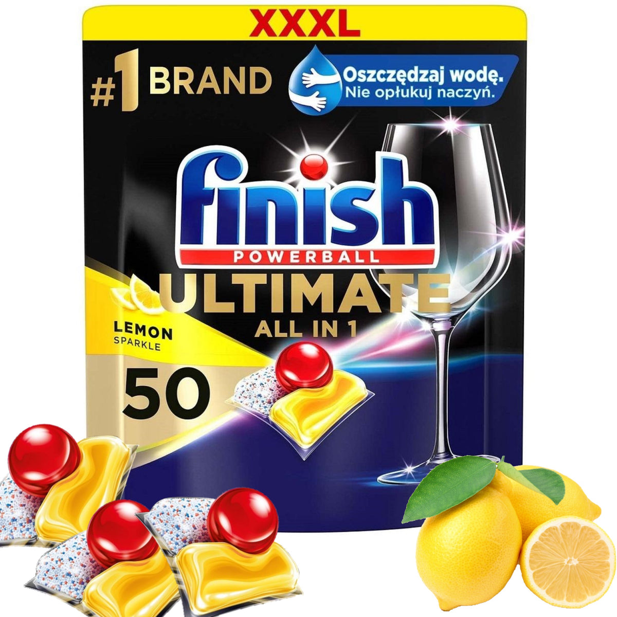 FINISH ULTIMATE DISHWASHER CAPSULES LEMON 4x50 pcs = 200pcs