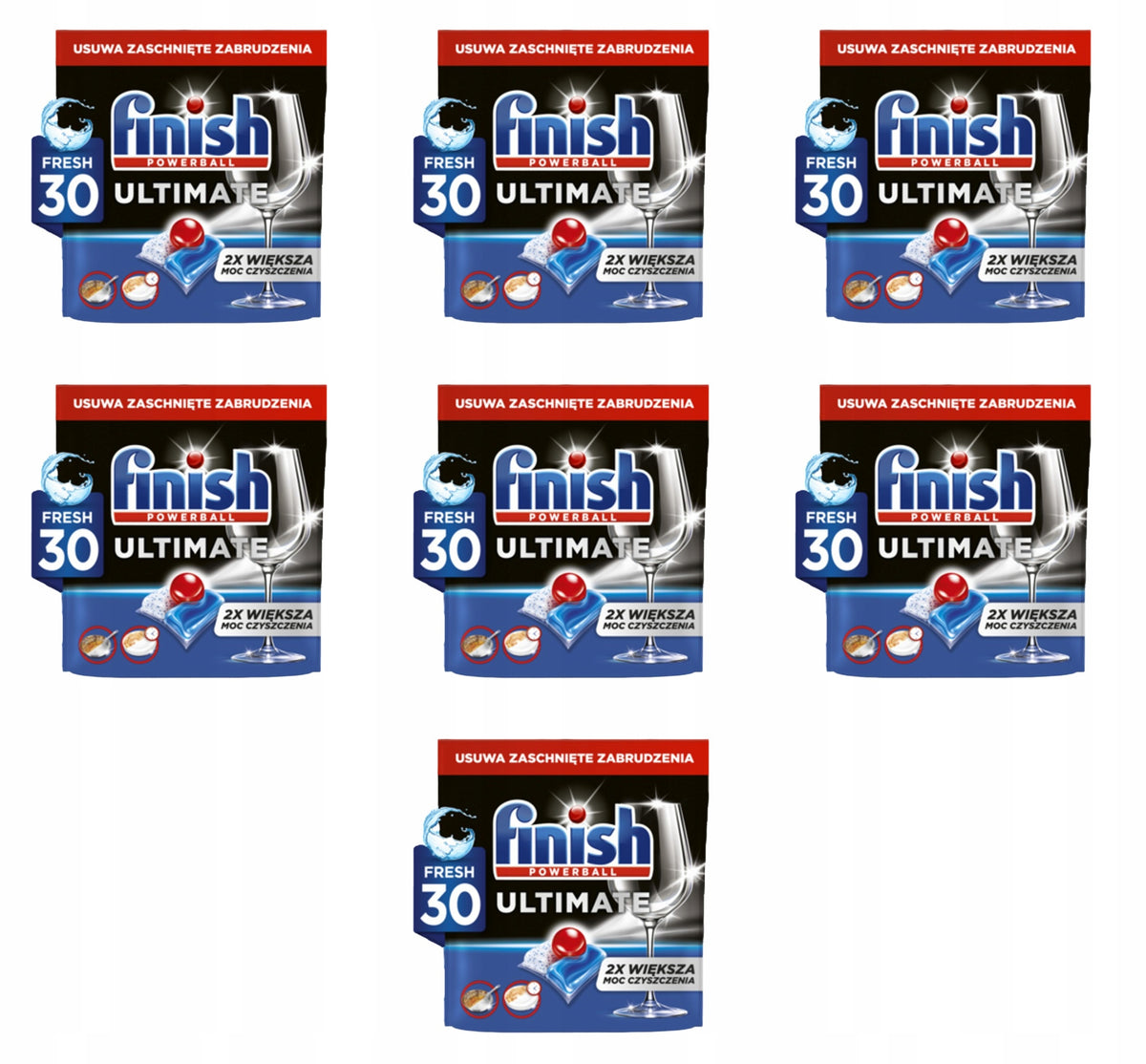 FINISH Ultimate 30 fresh X7 capsules