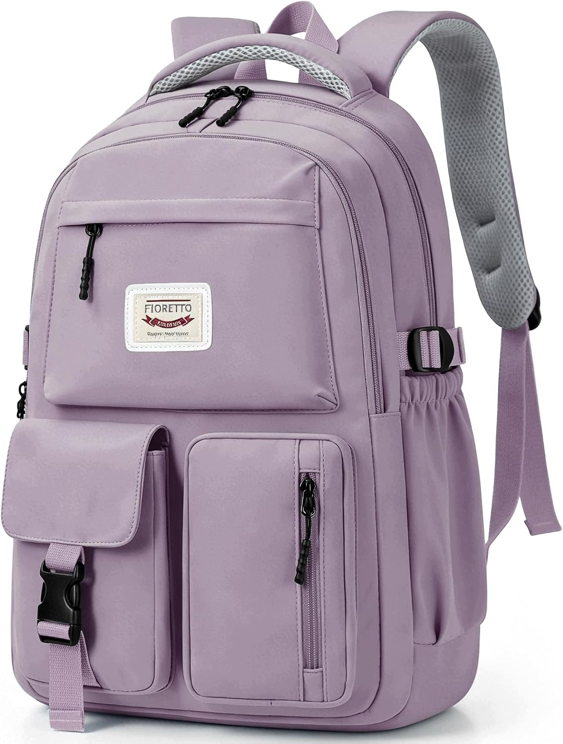 FIORETTO 25L Women's Laptop School Backpack 14 Inches, Purple, Size M