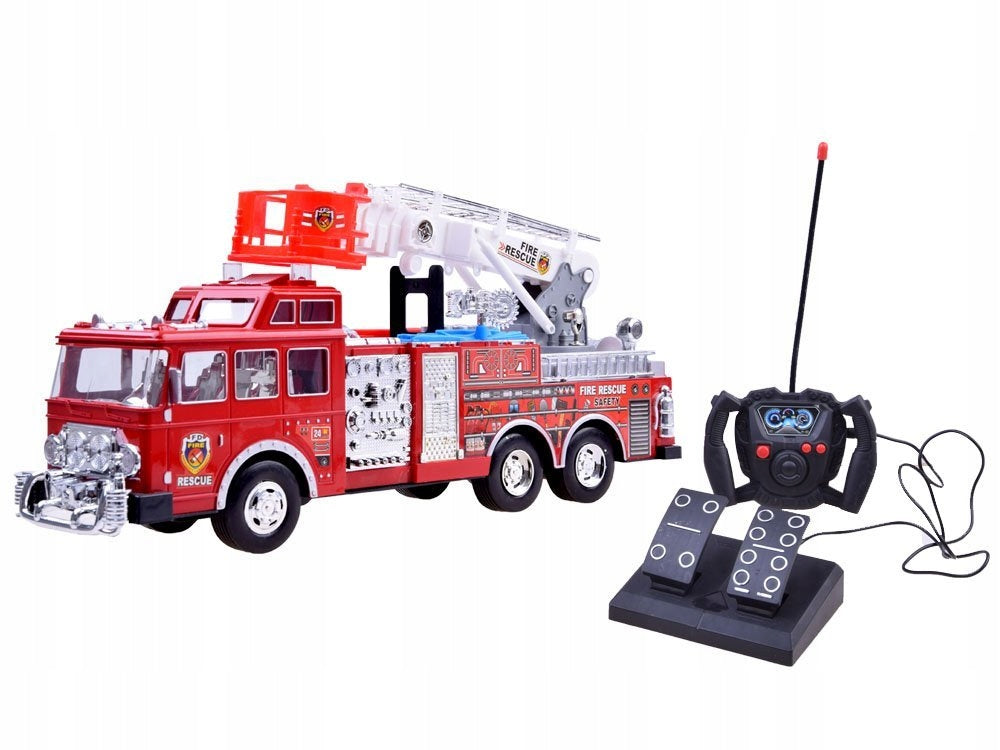 FIRE BRIGADE FIRE TRUCK FOR REMOTE CONTROL + PEDALS Brand Jokomisiada