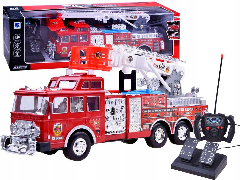 FIRE BRIGADE FIRE TRUCK FOR REMOTE CONTROL + PEDALS