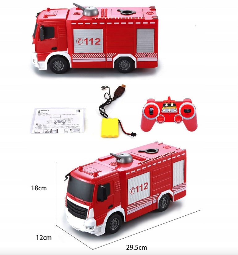 FIRE BRIGADE REMOTE CONTROLLED RC WITH WATER CANNON Kind driving