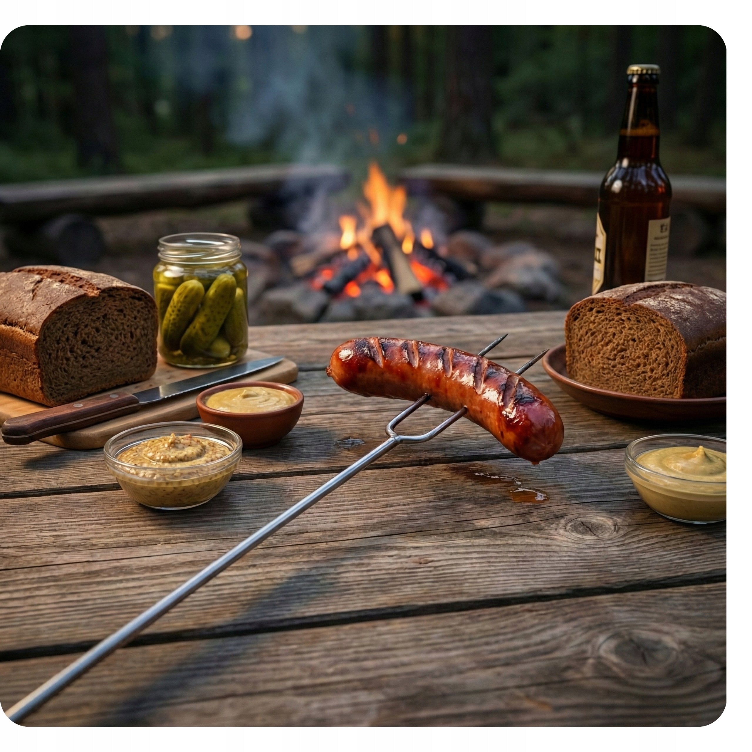 FIRE STICKS 10pcs Focal Fork Sticks 100cm STICK Sausages FORKS Length 100 cm