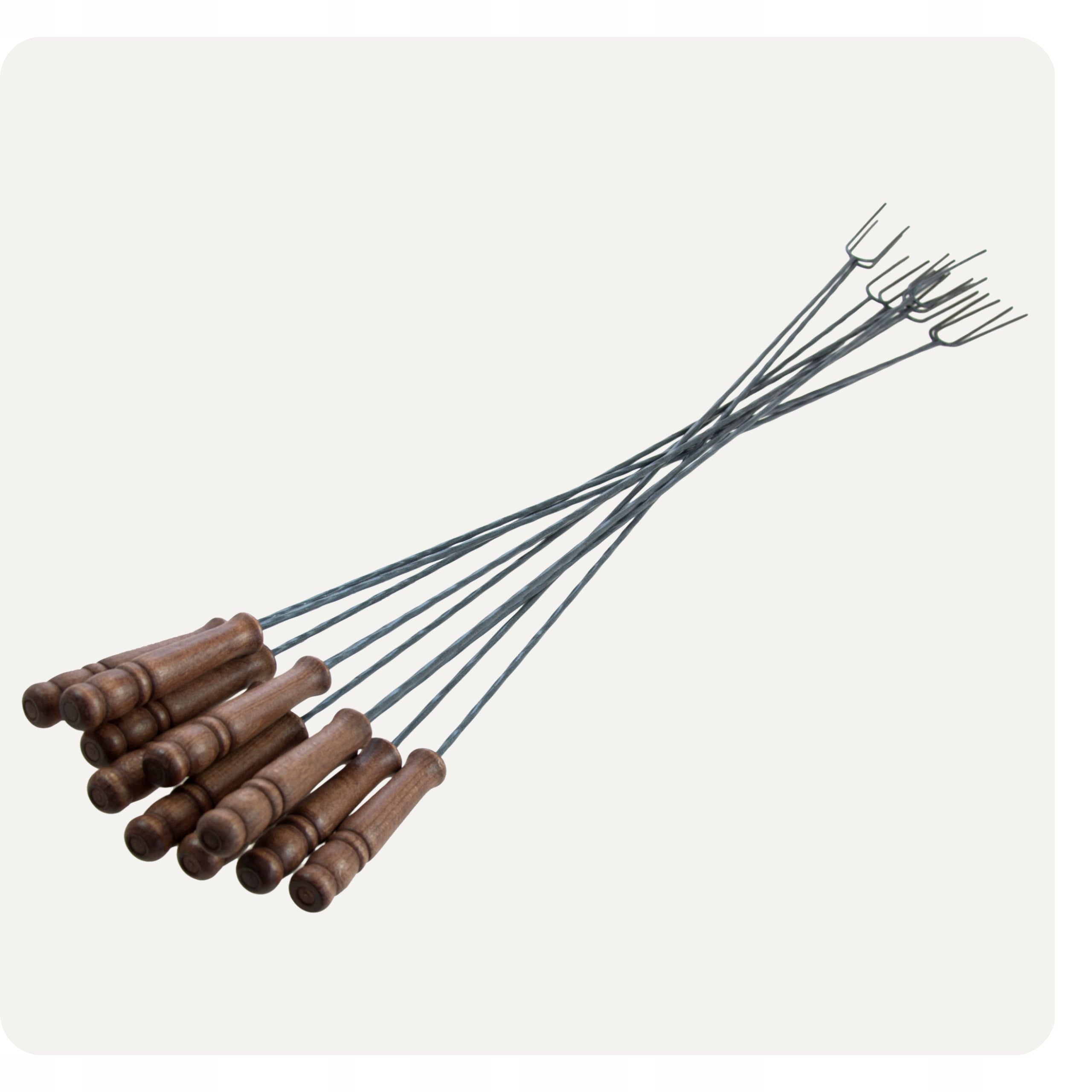 FIRE STICKS 10pcs Focal Fork Sticks 100cm STICK Sausages FORKS Manufacturer code Kijki DO OGNISKA PALENISKO 10 szt