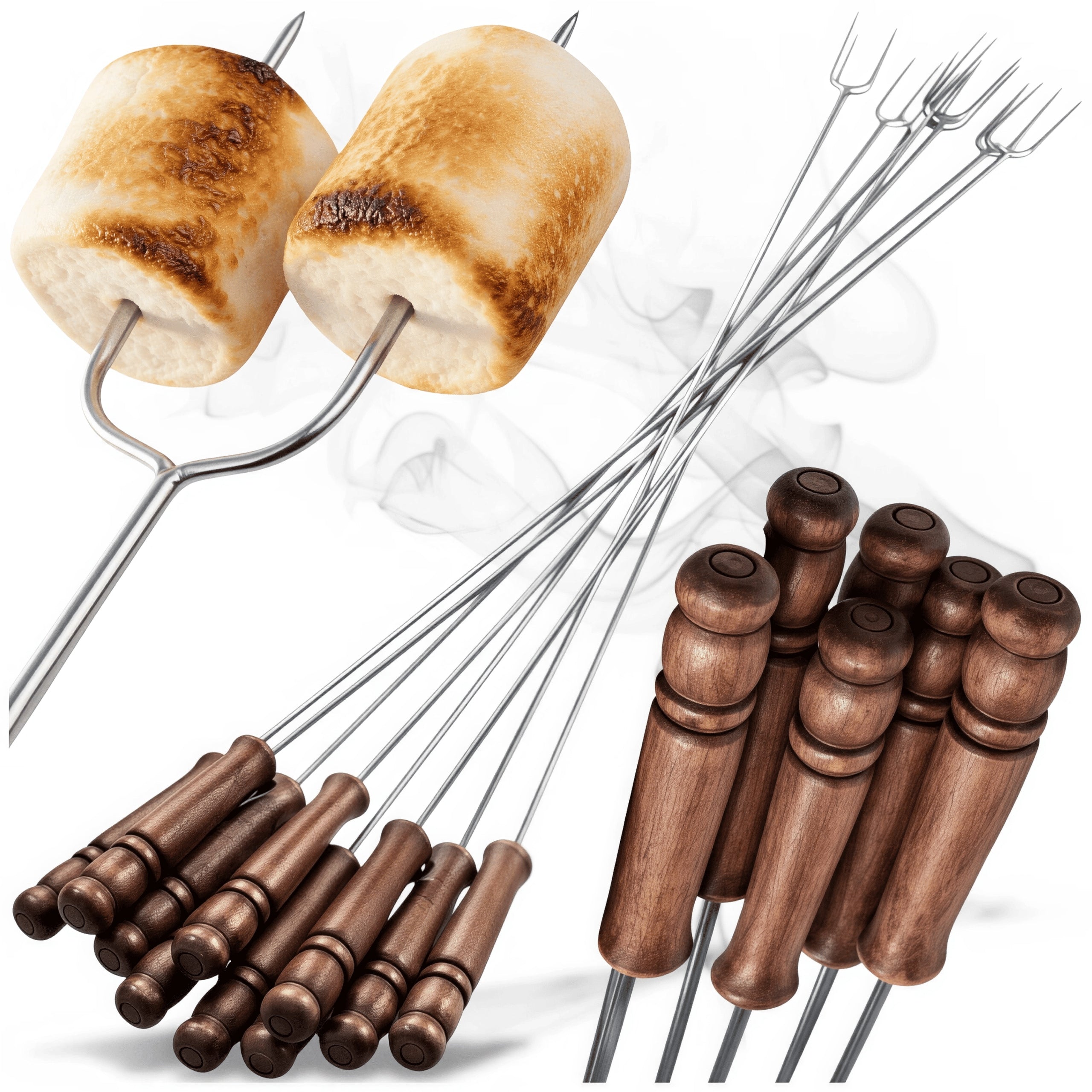 FIRE STICKS 10pcs Focal Fork Sticks 100cm STICK Sausages FORKS