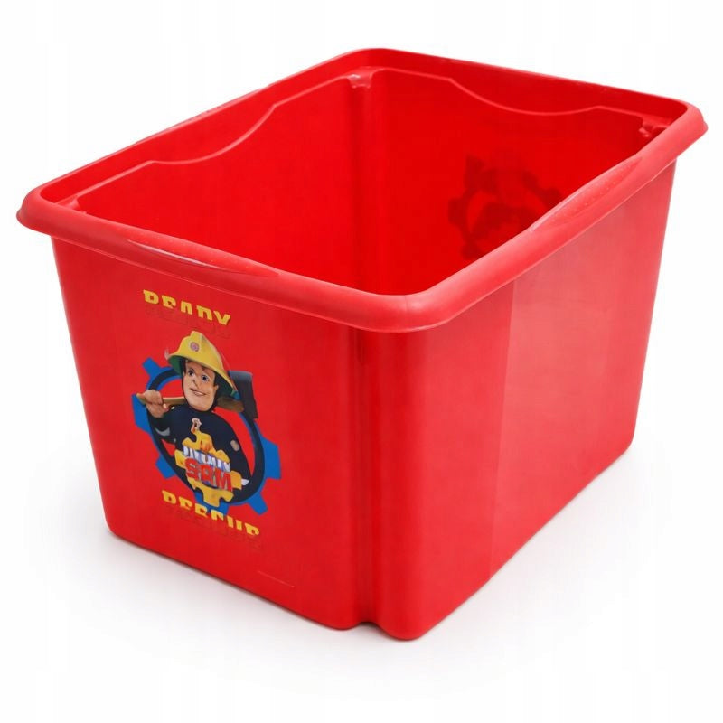 FIREFIGHTER SAM 3 BOXES PLASTIC TOY CONTAINERS 3 PIECES KEEEPER 30L