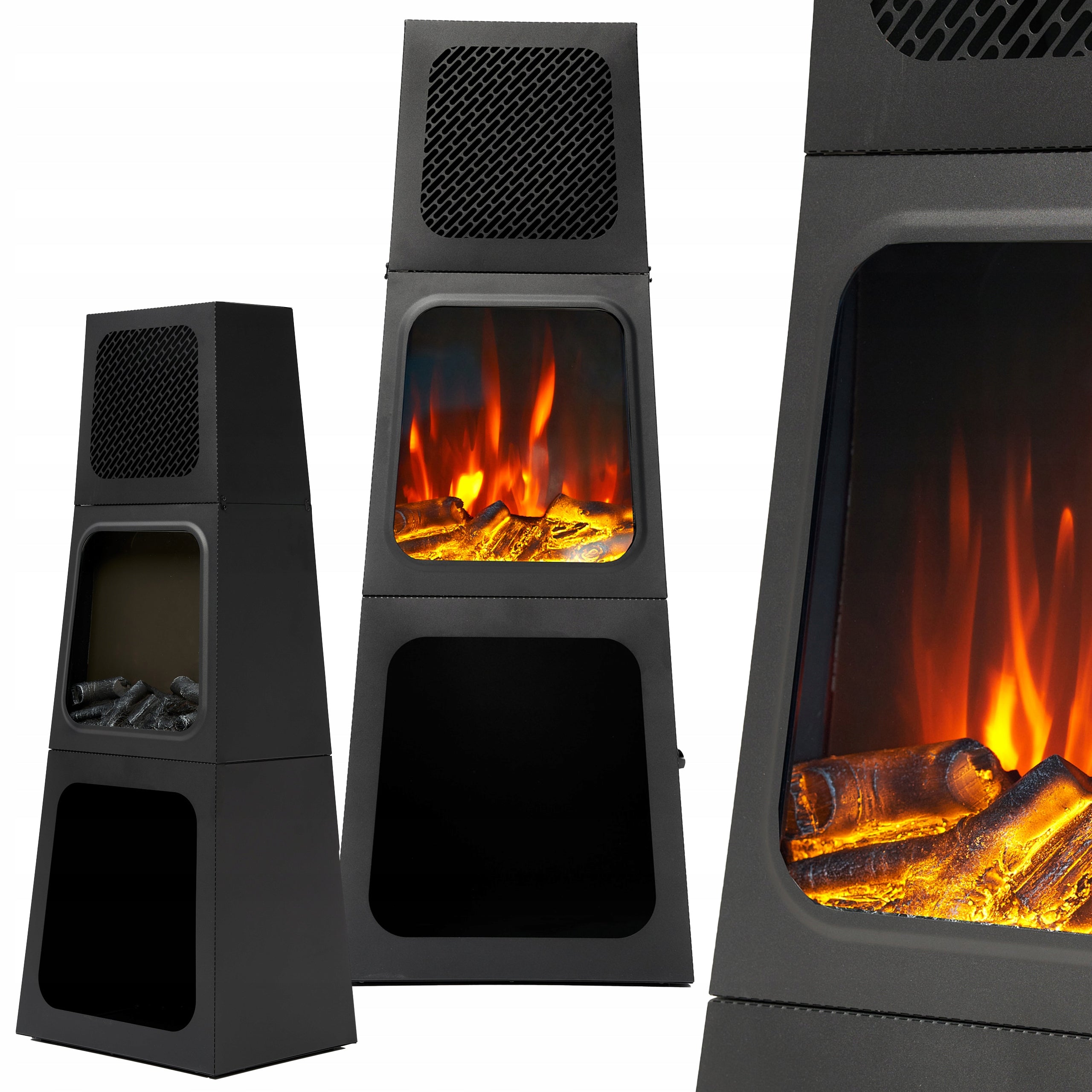 FIREPLACE ELECTRIC FAN HEATER STOVE flame effect 1800W