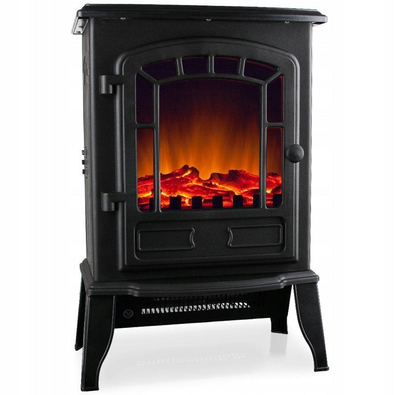 FIREPLACE ELECTRIC HEATER BLACK ELEGANT DESIGN