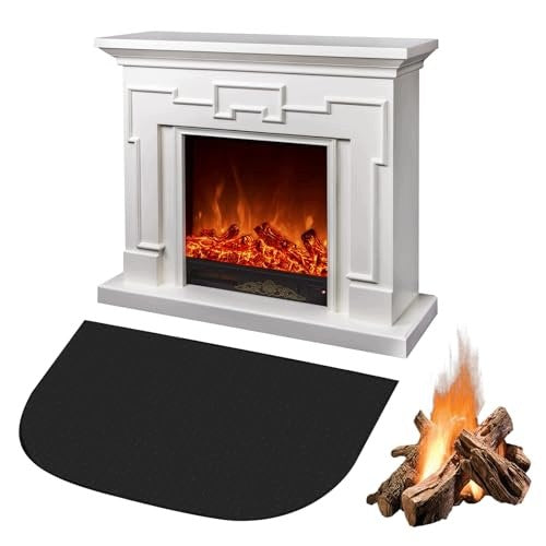 FIREPROOF FIREPLACE MAT AGAINST SPARKS FIBERGLASS 120X80 silicone Brand no brand