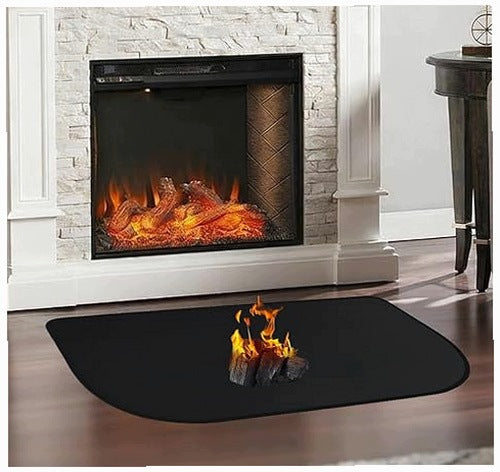 FIREPROOF MAT FOR FIREPLACE STOVE WOOD SPARKS HIGH TEMP HOUSE silicone