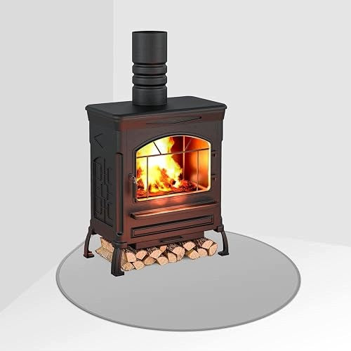 FIREPROOF MAT UNDER THE FIREPLACE FIBERGLASS 100X100 CM BROWN Brand no brand