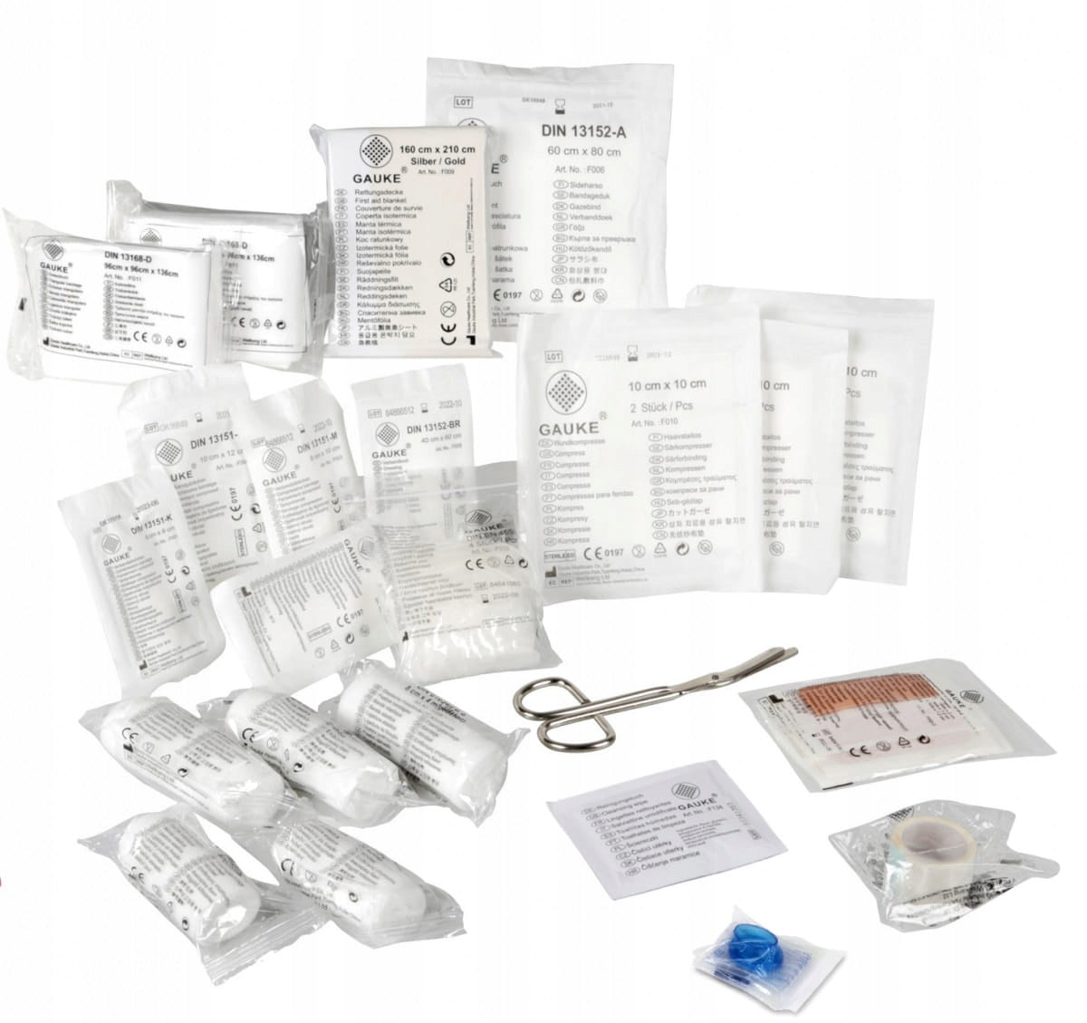 FIRST AID KIT EQUIPMENT CARTRIDGE FIRST AID KIT DIN 13164 PLUS BLANKET VALID UNTIL 26.07.2031