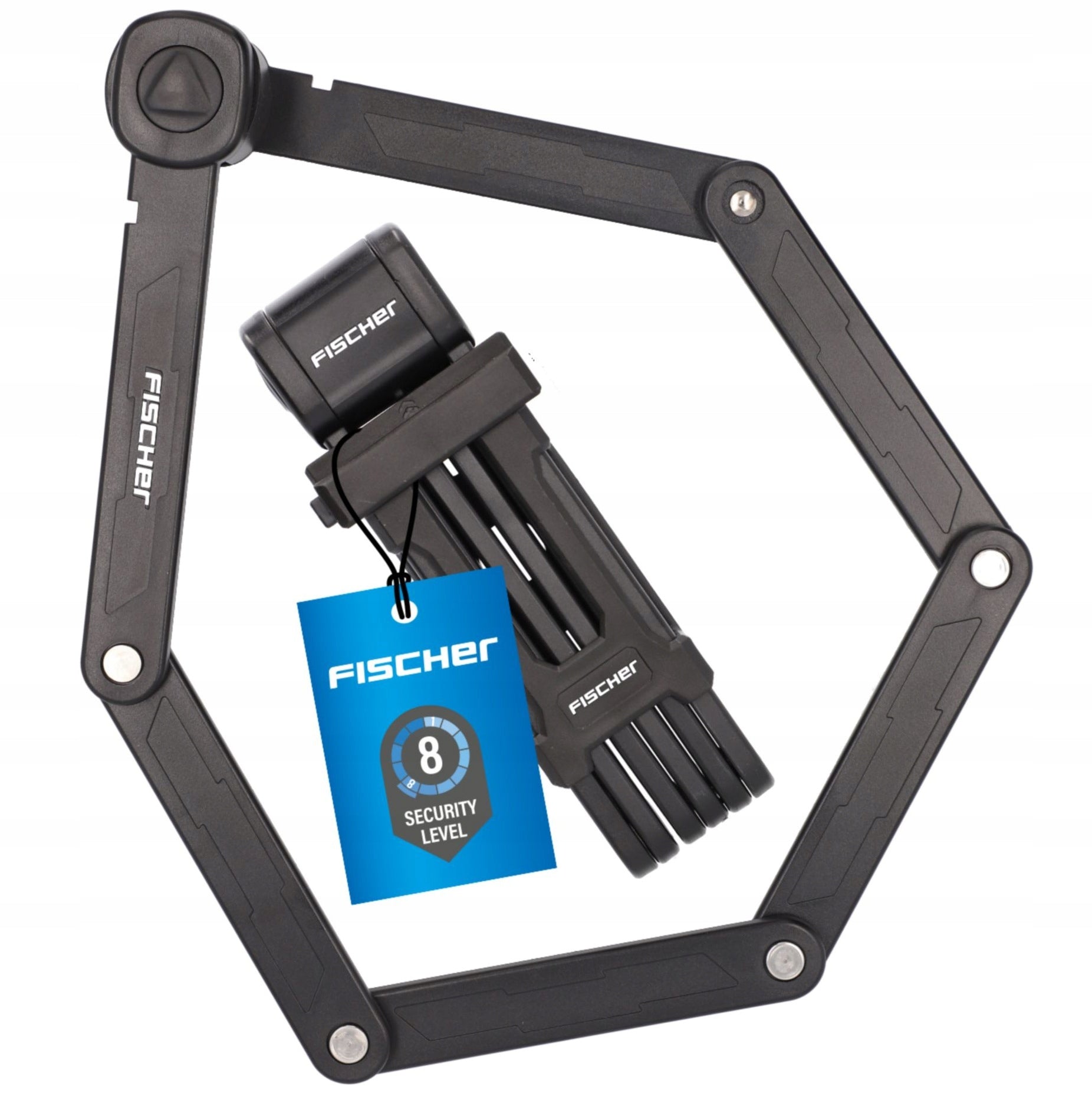 FISCHER Bicycle Clasp FOLDING 85 cm Security for Scooters STRONG